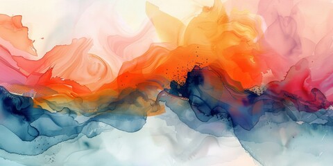 Fototapeta premium Abstract Landscape with Vibrant Colors