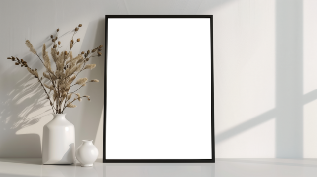 empty cutout picture frame mockup