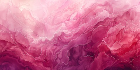 Fototapeta premium Abstract Pink Watercolor Artwork