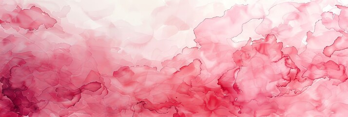 Abstract Pink Ink Watercolor Background