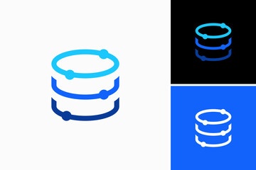 Data Stack Vector Logo Premium