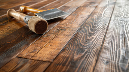 Sanding and Staining Hardwood Floors as Part of a DIY Home Improvement Project