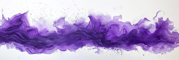 Fototapeta premium Abstract Purple Watercolor Painting