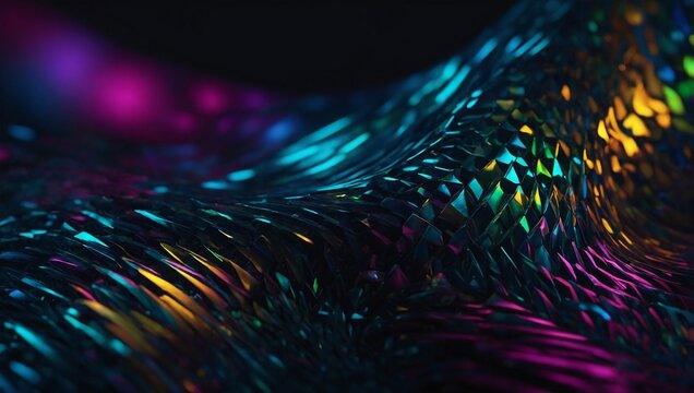 abstract lines and cubes rendering of technology background

