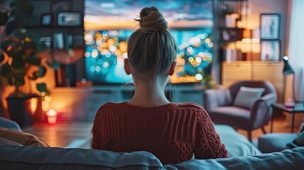 Person attending a virtual networking event from a stylish hotel room, showcasing professional growth