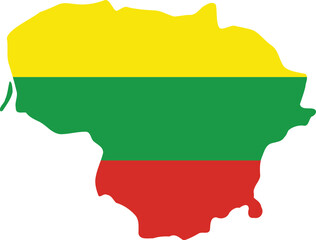 Obraz premium Lithuanian flag