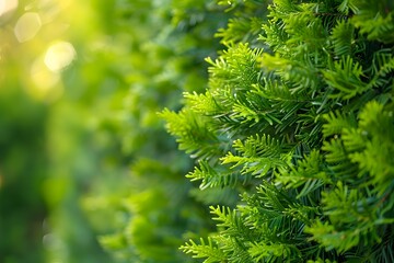 Close-Up of Lush Green Foliage in Sunlight