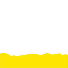 Yellow Wave Shape Border