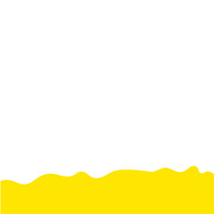Yellow Wave Shape Border