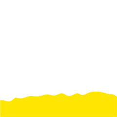 Obraz premium Yellow Wave Shape Border