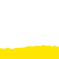 Obraz premium Yellow Wave Shape Border