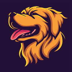 Dog Mascot Logo - Vector Illustration of Dog