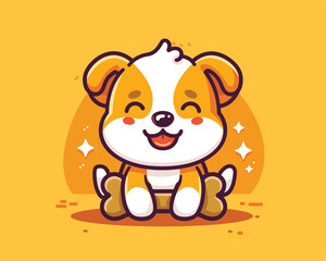 Dog Mascot Logo - Vector Illustration of Dog