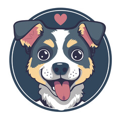 Dog Mascot Logo - Vector Illustration of Dog