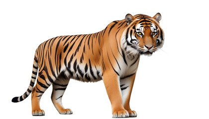 Obraz premium Wild tiger cut out