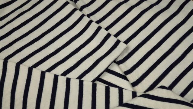 striped fabric, interval, abstract, design, horizontal, black, white, material, motion, cotton, random, shape, drapery, smooth, textile, alternation, textured, pattern, fabric,  in a row, line, single