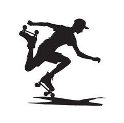 skateboarders vector illustration