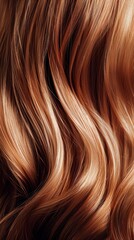 Fototapeta premium close up of a woman's hair with red hair