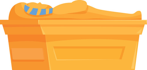 Golden sarcophagus containing a pharaoh resting in a tomb, representing ancient egyptian burial practices