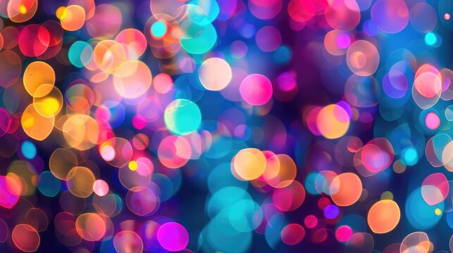 Vibrant out of focus lights