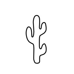Obraz premium Cactus flat icon. Single high quality outline symbol for web design or mobile app. Cactus thin line signs for design logo, visit card, etc. 