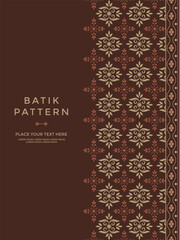 Simple and luxury traditional pattern background with ethnic elements