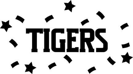 Tigers Graphic  ©  Dottie Digitals