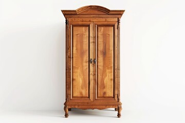 Ornate Wooden Wardrobe with Detailed Craftsmanship