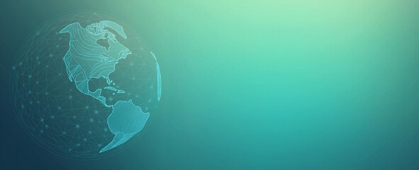 background with world and gradient