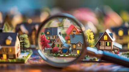 Family searching for a new home, analyzing housing market trends and researching the best places to live.