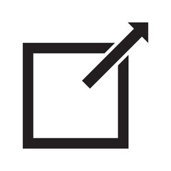 External link icon . Hyperlink symbol symbol vector illustration. EPS 10/AI