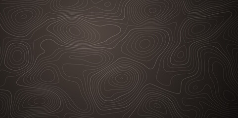 Abstract background wavy topographic line contour geography map. Seamless pattern and banner design. Modern and dynamic feel to topographic mapping vector illustration.