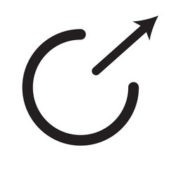 External link icon . Hyperlink symbol symbol vector illustration. EPS 10/AI