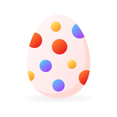 Fototapeta premium Eggs Easter Set Icon. Flat style. Vector icon.