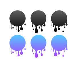 Blob Set Icons. Flat style. Vector icons.