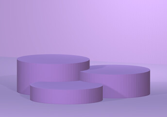 3D podium platform rendering classic geometry illustrator abstract background 