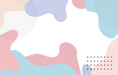 Colourfull abstract geometric pop art background. color paint splash pattern. design of trendy Memphis 80s-90s style