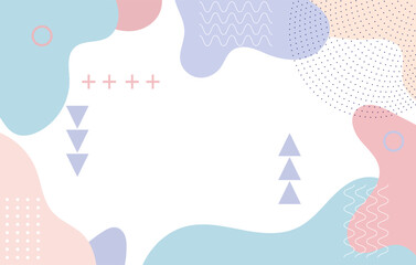 Colourfull abstract geometric pop art background. color paint splash pattern. design of trendy Memphis 80s-90s style