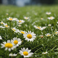 Fototapeta premium Daisy Chain in the Grass