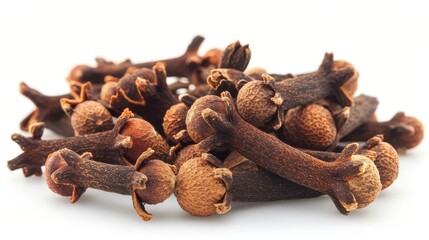 Obraz premium Dried cloves spice isolated on white background