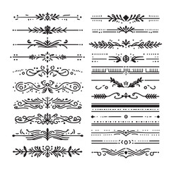  set of borders  and Corners vector illustration 