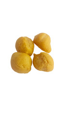 Kue soes kering, delicious cheese soes cake isolated on white background