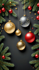 Abstraktion Weihnachten und Silvester 9x16. Hintergrund für das Design 6.