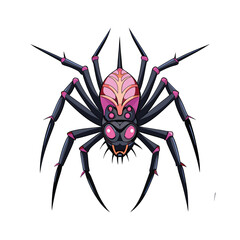 Halloween Spider  Vector illustration
