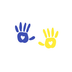 world down syndrome day hand print
