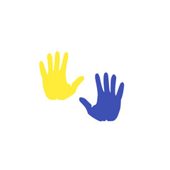 world down syndrome day hand print