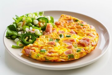 Savory Deviled Ham Frittata with Cheddar