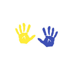 world down syndrome day hand print