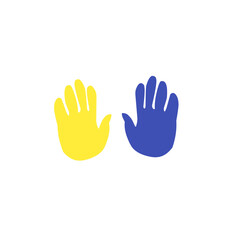 world down syndrome day hand print