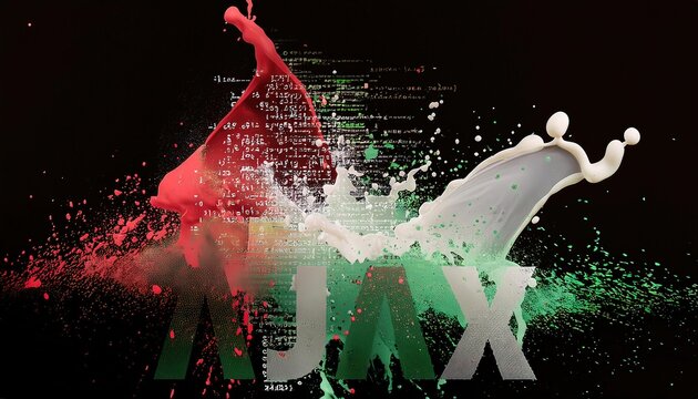 Abstract AJAX Programming Conceptual Art Design